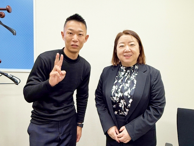 安全かつ回転半径が最小の車で内覧に！